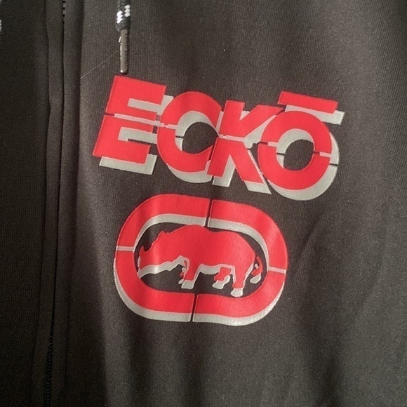 Y2K Streetwear Zip Hoodie Large NWT Ecko Logo Tape 2000s Hip-Hop - Picture 5 of 14